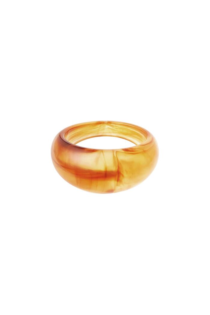Polyhars ring rond Bruin Resin 17 