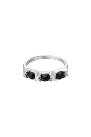 Stainless Steel Ring XOXO Silver 17 h5 