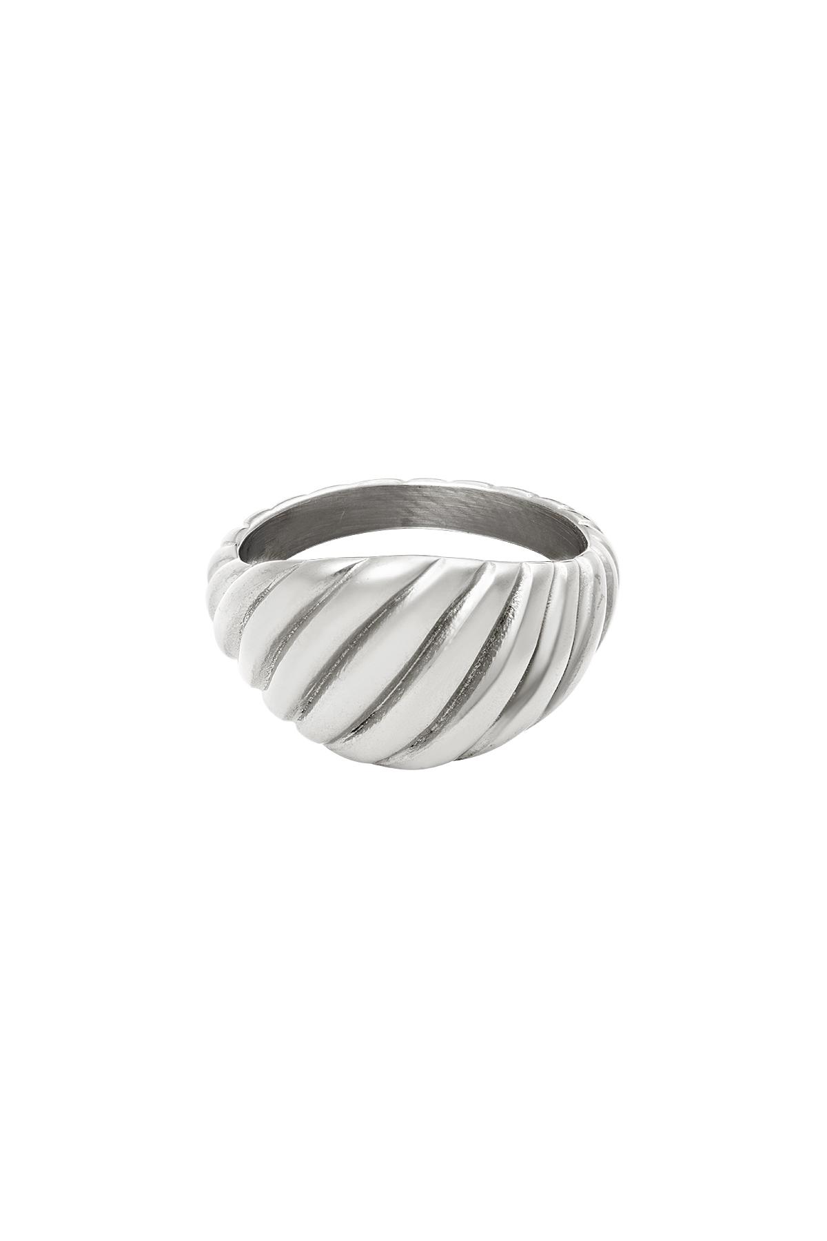 Baquette ring Zilver Stainless Steel 17 h5 