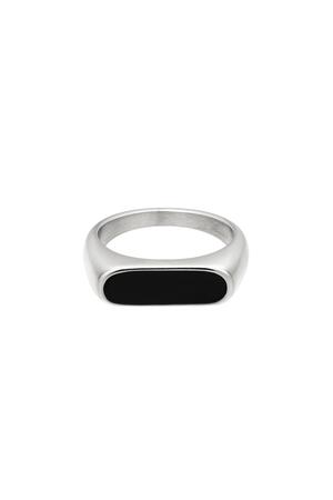 Ring bar shape  Silver Stainless Steel 16 h5 