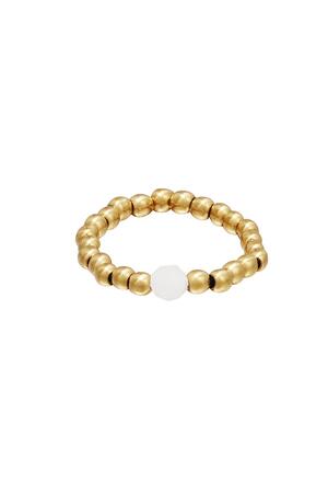 Perles d'anneau d'orteil Or blanc Hématite 14 h5 
