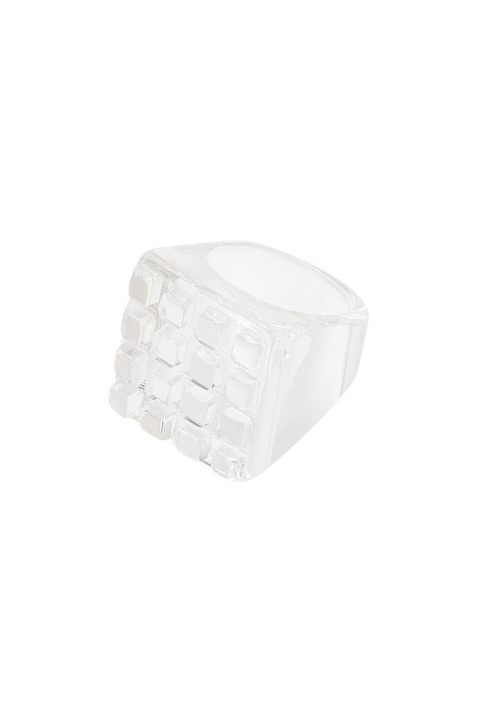 Candy ring cube Transparent Resin 18 