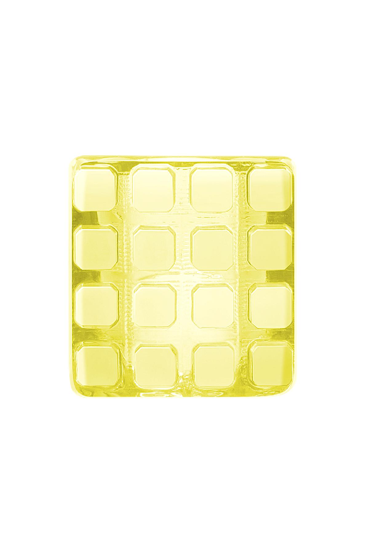 Candy ring cube Yellow Resin 18 Picture4