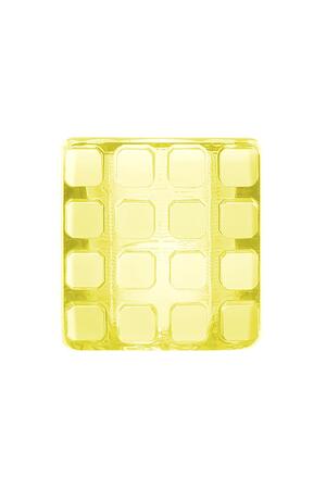 Candy ring cube Yellow Resin 18 h5 Picture4