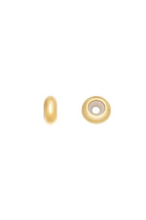 Cierre de pulsera de tela con perla Oro Cobre h5 