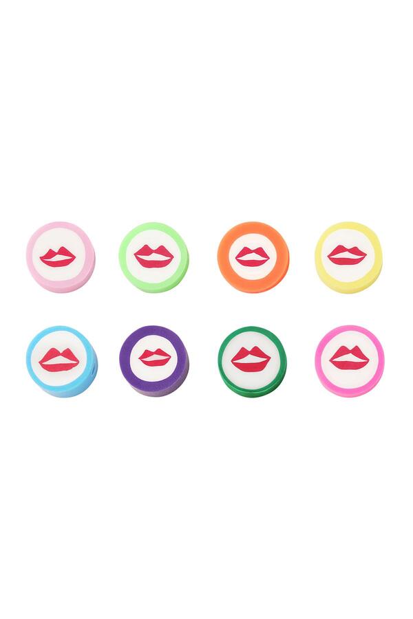 Lippen aus Polymerperlen