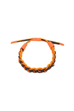 Armband Braid Orange Polyester One size h5 