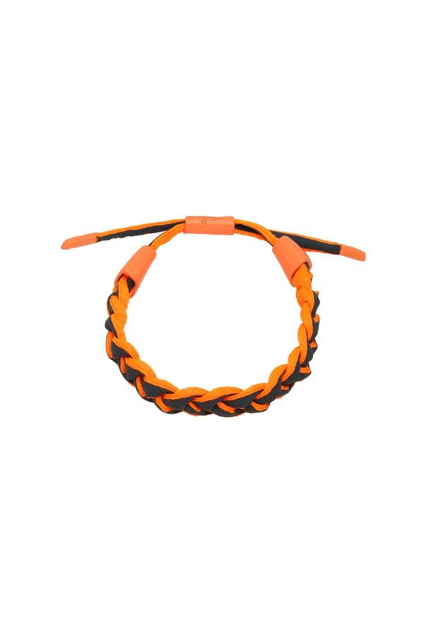 Bracelet Braid Orange Polyester One size
