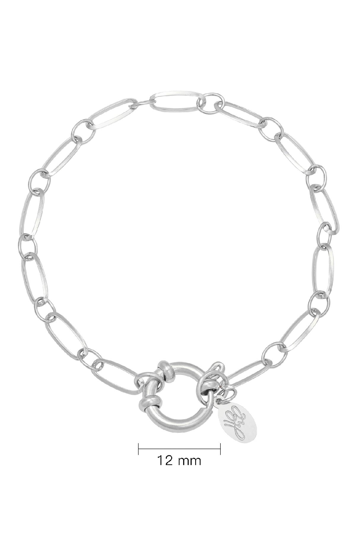 Bracelet Chain Cora Silver Color Stainless Steel 2