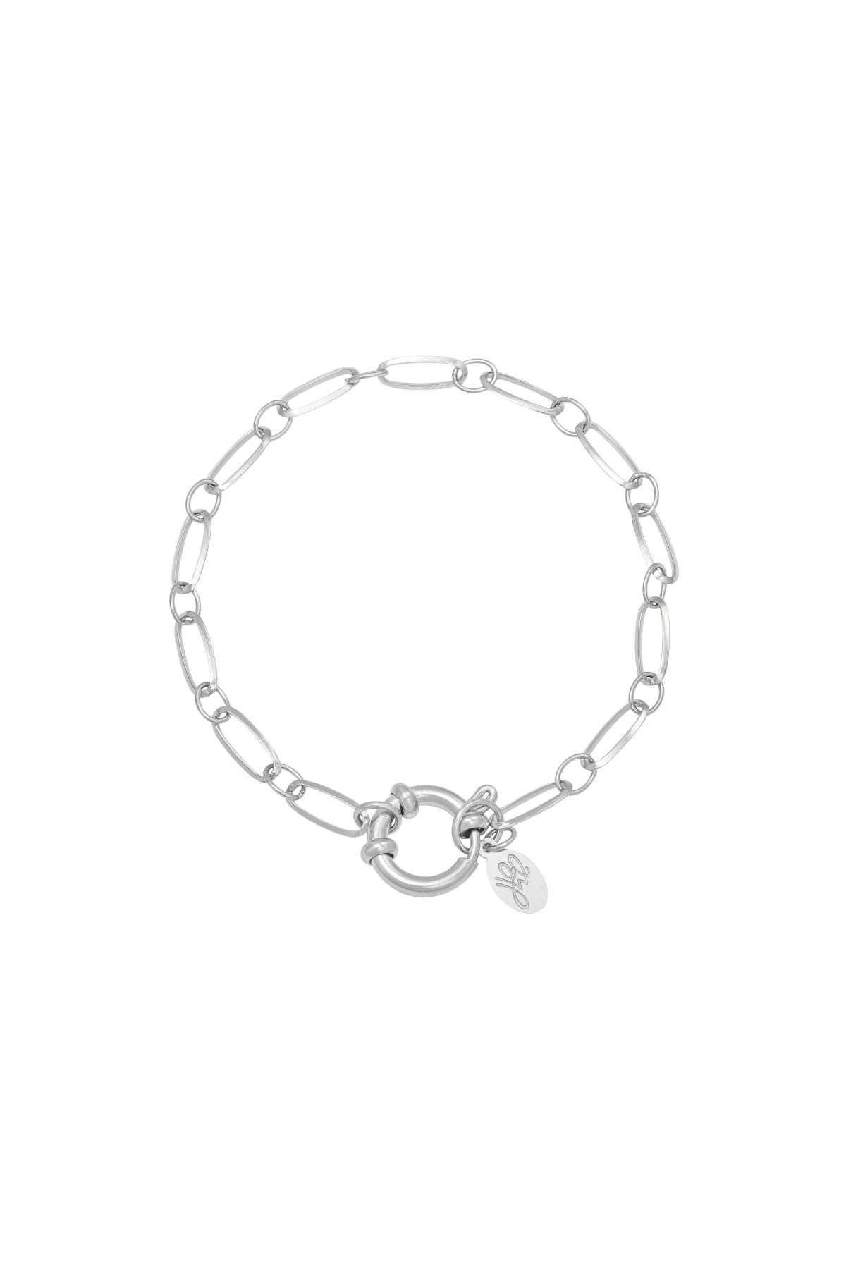 Bracelet Chain Cora Silver Stainless Steel 