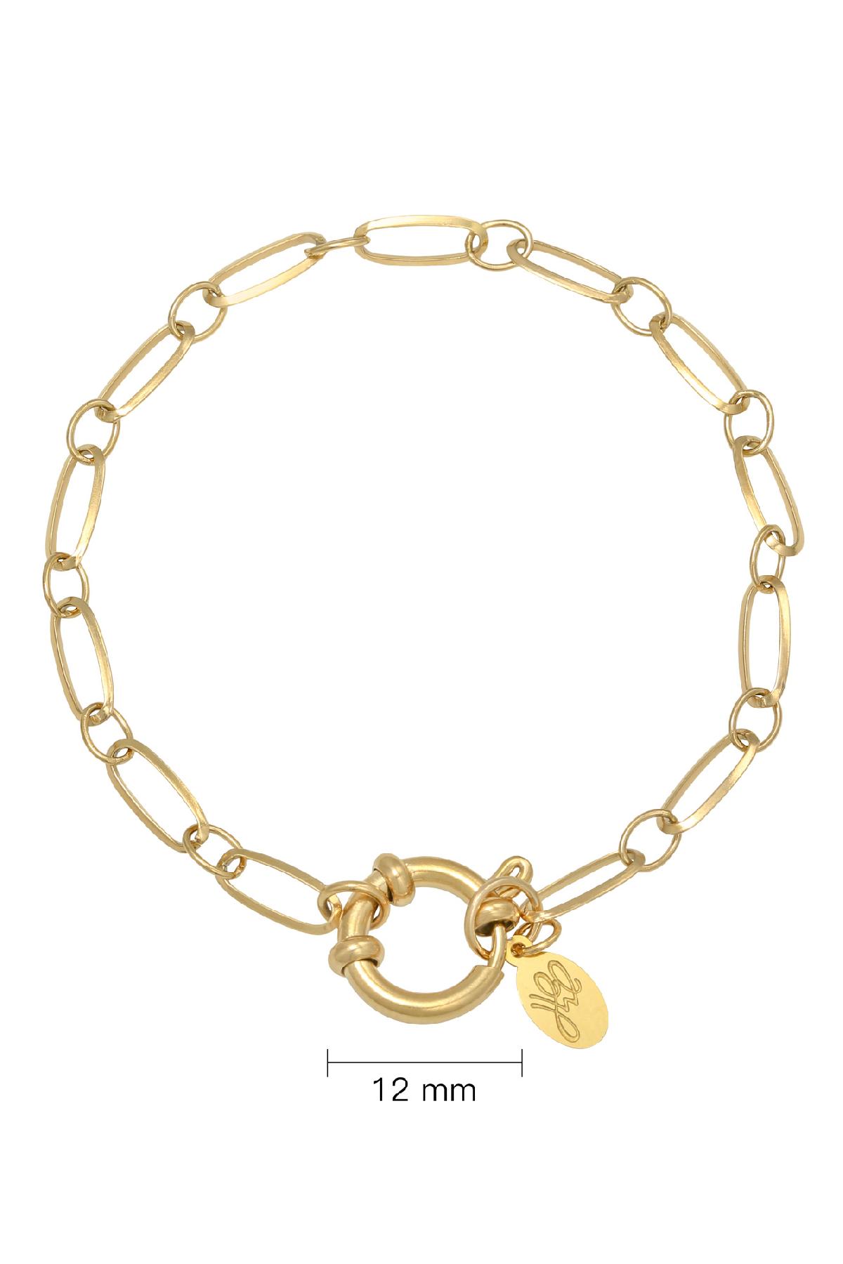 Bracelet Chain Cora Gold Color Stainless Steel