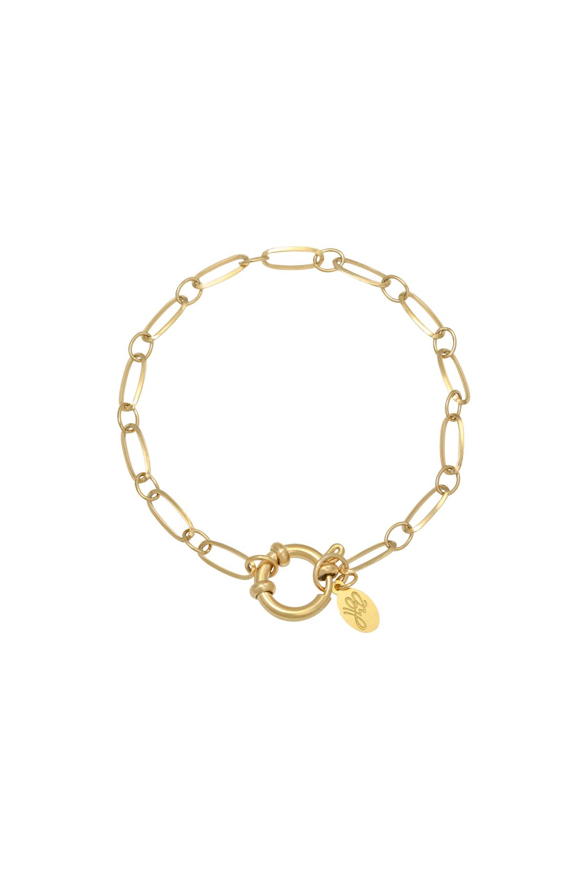 Bracelet Chain Cora Gold Color Stainless Steel 2