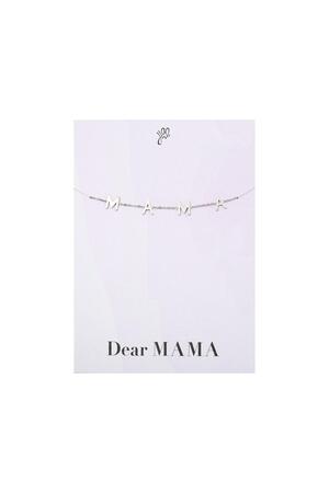 Bracelet Dear Mama Argenté Acier inoxydable h5 