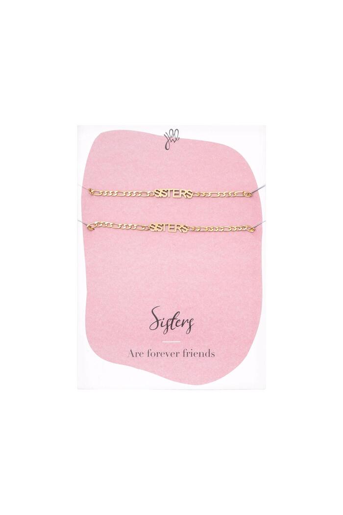 Bracciale Sisters Forever Friends Gold Stainless Steel 