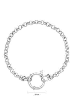 Bracelet Chain Rylee Silver Stainless Steel h5 Picture2