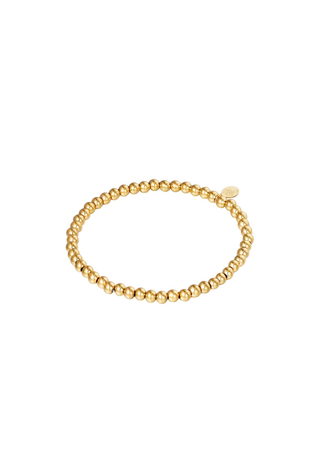 Armband Midi Beads Gold Edelstahl