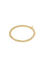 Gold / Bracelet Midi Beads Gold Stainless Steel-4MM 