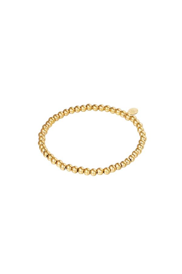 Bracelet Midi Beads Gold Stainless Steel