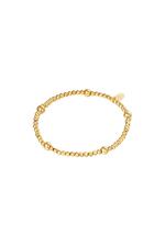 Gold / Bracciale Perline Gold Stainless Steel 
