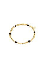Gold / Bracelet Diamond Beads Gold Stainless Steel Picture2