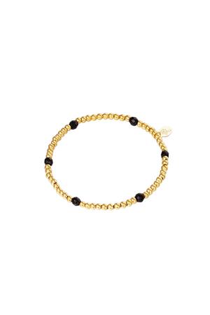 Armband Diamond Beads Gold Edelstahl h5 