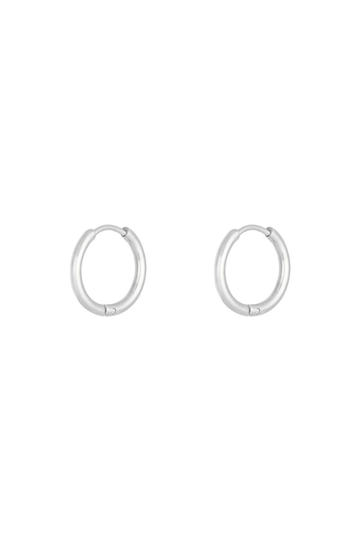 Earrings Little Hoops 1,6cm Silver Color Stainless Steel