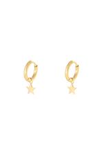 Gold / Earrings Star Gold Stainless Steel 