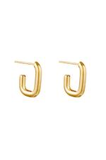 Gold / Earrings Shimmer Small Gold Stainless Steel Picture2