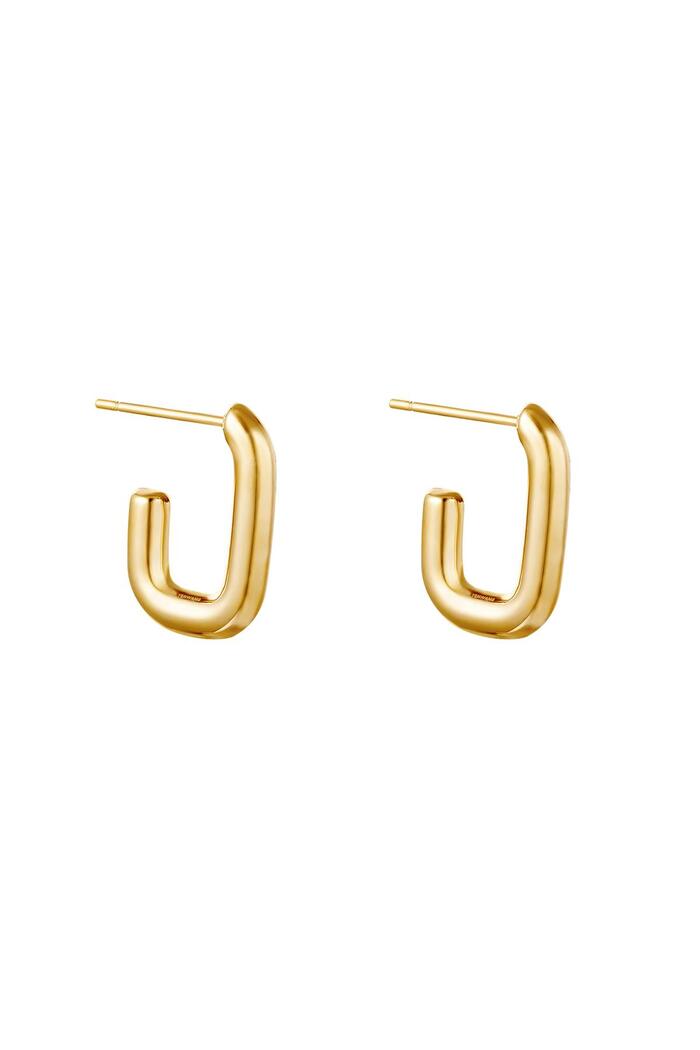 Earrings Shimmer Small Gold Stainless Steel 