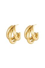 Gold / Earrings Olympic Gold Stainless Steel Picture2
