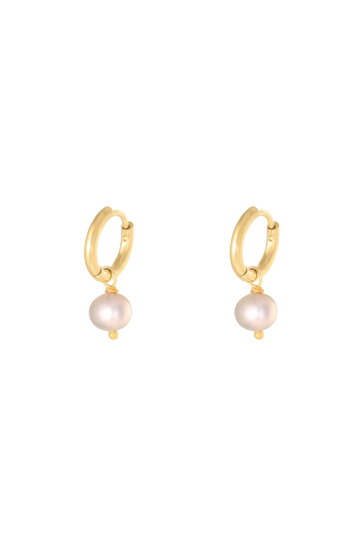 Earrings Pearl Of The Sea Pink Stainless Steel