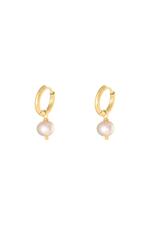 Rose / Boucles d'oreilles Pearl Of The Sea Rose Acier inoxydable Image2