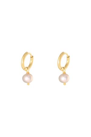 Earrings Pearl Of The Sea Pink Stainless Steel h5 
