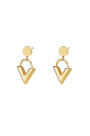 Earrings Venus Gold Stainless Steel h5 