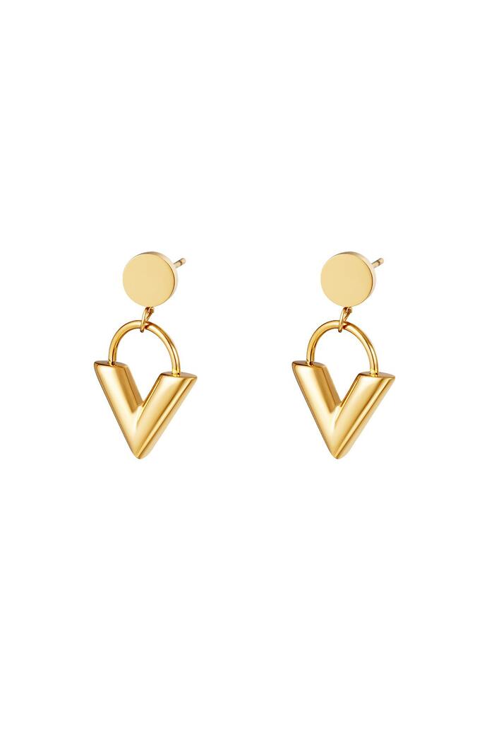Earrings Venus Gold Stainless Steel 