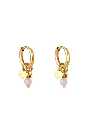 Earrings Delicate Pink Stainless Steel h5 
