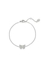 Silver / Bracelet Butterfly Silver Stainless Steel Picture2