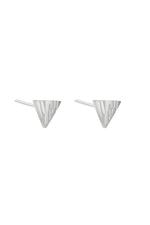 Silver / Earrings Animal Triangle Silver Stainless Steel 