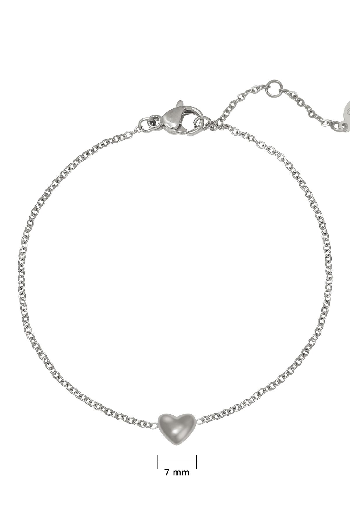 Armband Always in my Heart Silber Edelstahl h5 Bild3