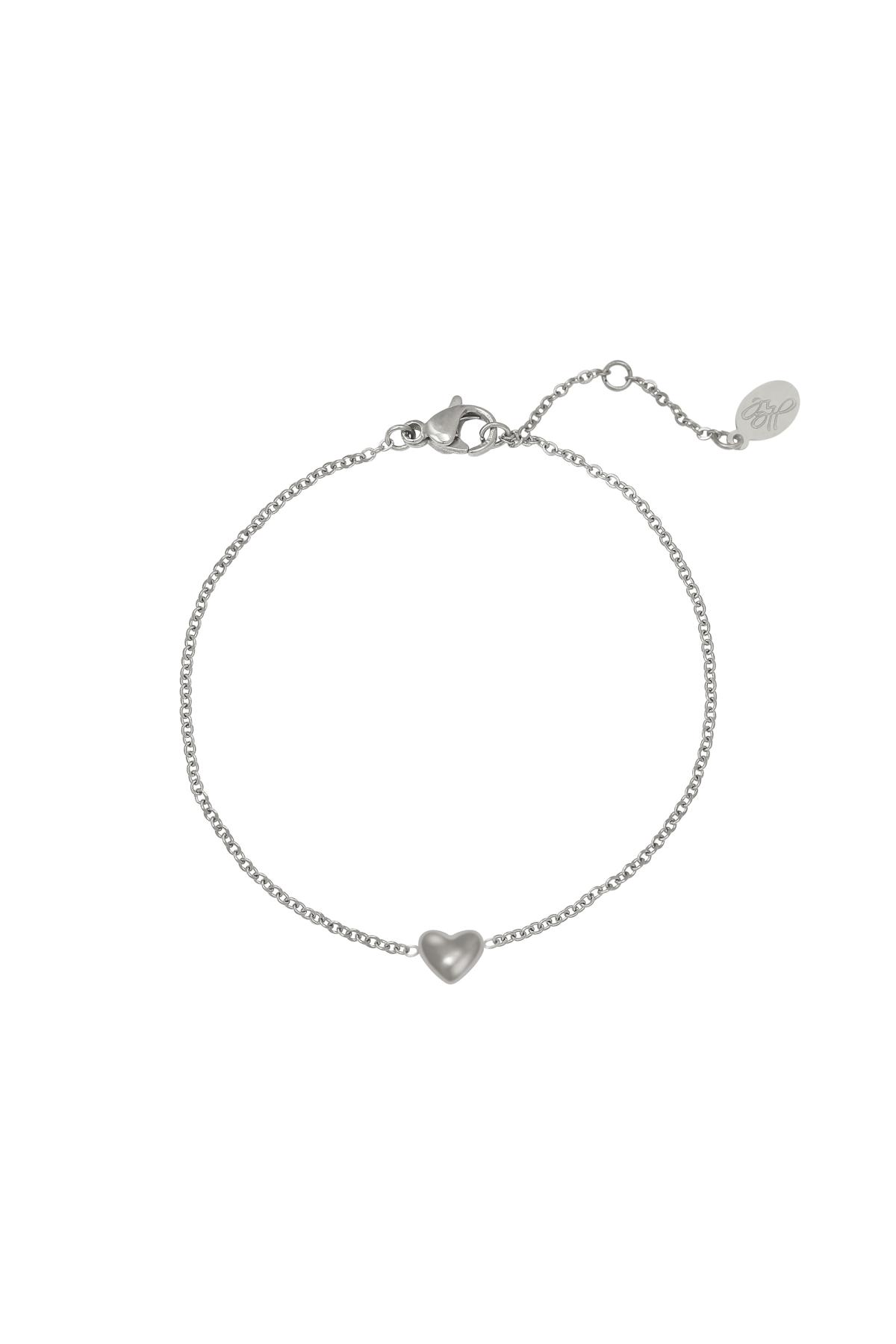 Armband Always in my Heart Silber Edelstahl h5 