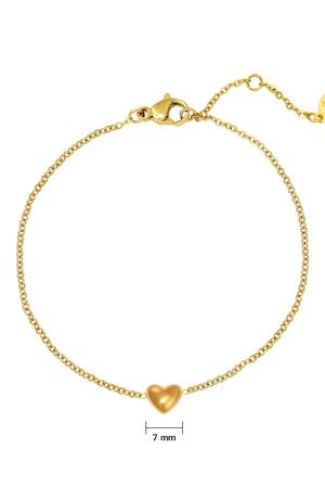 Bracelet Always in my Heart Gold Stainless Steel h5 Picture4