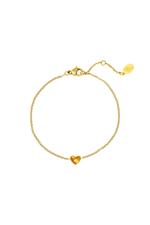 Gold / Armband Always in my Heart Gold Edelstahl 