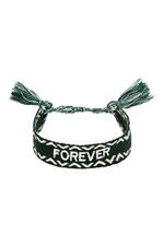 Green / One size / Bracelet Woven Forever Green Polyester One size 