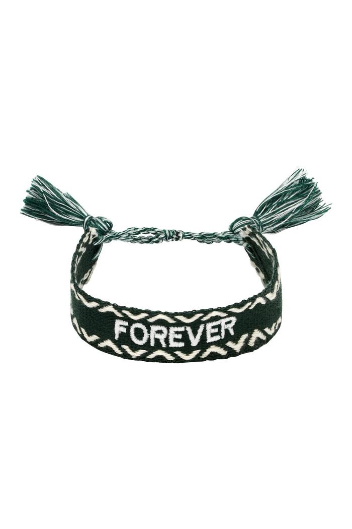 Armband Woven Forever Groen Polyester One size 