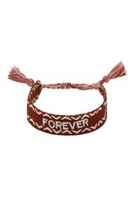 Brown / One size / Bracelet Woven Forever Brown Polyester One size Picture2