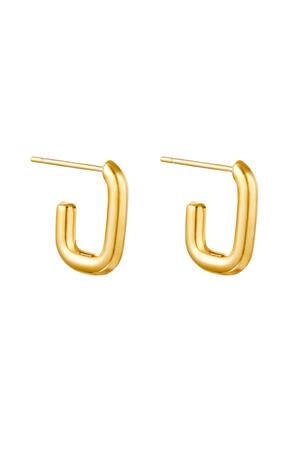 Earrings cool girl Gold Stainless Steel h5 