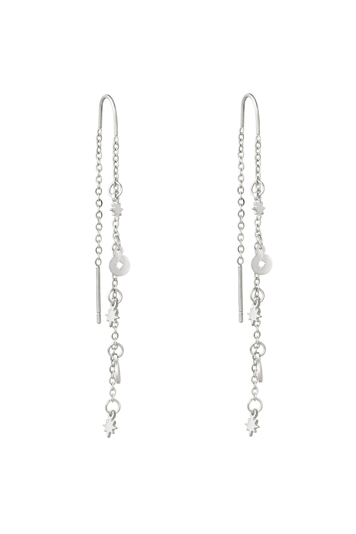 Plata / Pendientes Starstruck Plata Acero inoxidable Imagen2