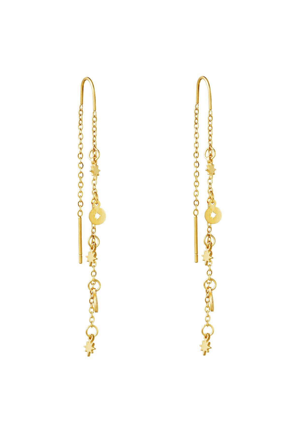 Oro / Pendientes Starstruck Oro Acero inoxidable 