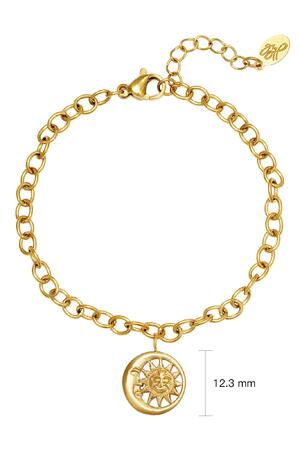 Bracelet Moonlight Chain Gold Stainless Steel h5 Immagine4