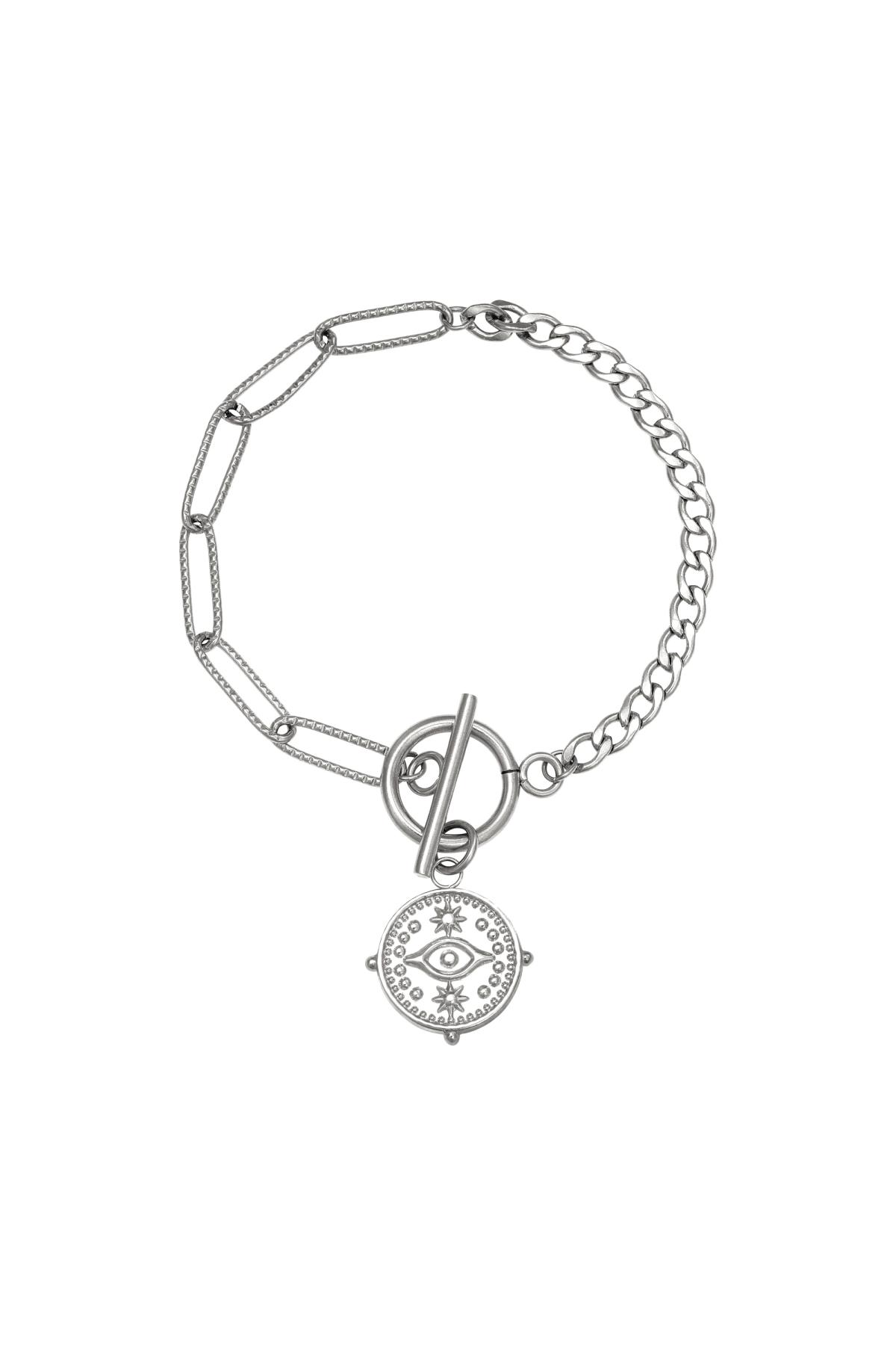 Armband Locked Eye Silber Edelstahl